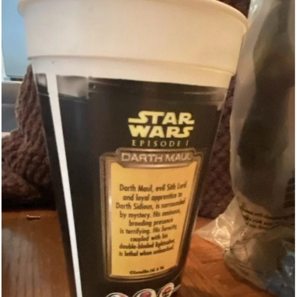 Star Wars Episode I Taco Bell Promo Lot: Cup w/ Toy Bag & Tokens (1999)